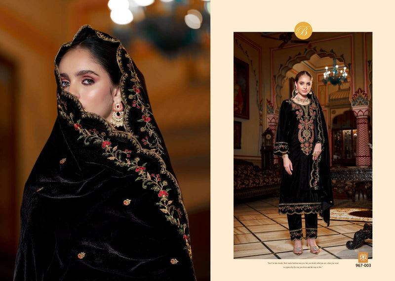 Belliza Designer Studio Gulzaar Velvet Heavy Embroidery Work Fancy Suit