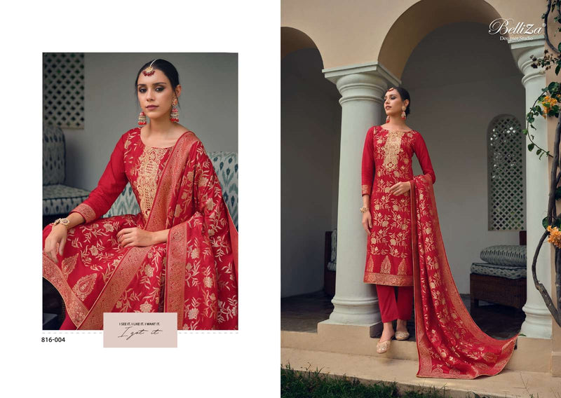Belliza Designer Studio Lashkara Viscose Dola Jaquard Heavy Embroidery Designer Salwar Suit