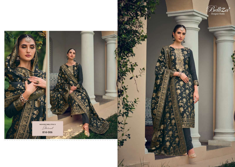 Belliza Designer Studio Lashkara Viscose Dola Jaquard Heavy Embroidery Designer Salwar Suit
