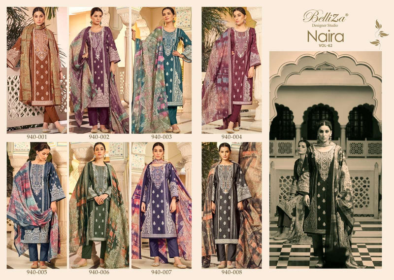 Belliza Designer Studio Naira Vol 62 Cotton Digital Prints Heavy Designer Salwar Suit