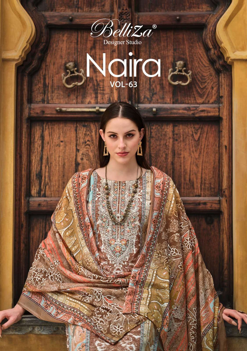 Belliza Designer Studio Naira Vol 63 Cotton Digital Print Daily Wear Salwar Suit