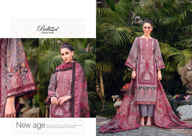 Belliza Designer Studio Naira Vol 64 Cotton Digital Print Designer Salar Suit