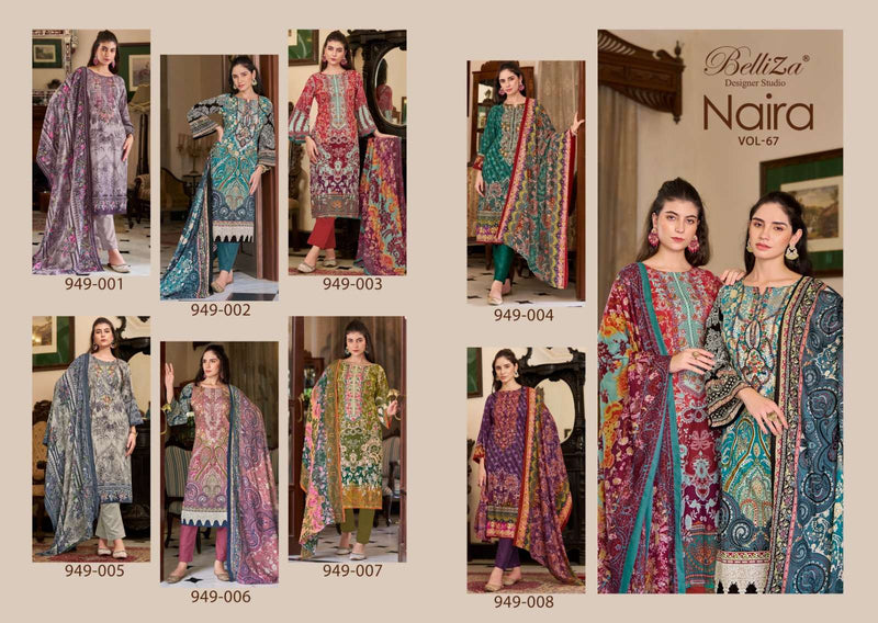 Belliza Designer Studio Naira Vol 67 Cotton Digital Print Stylish Salwar Kameez
