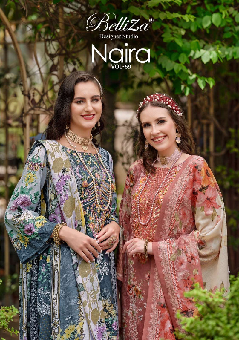 Belliza Designer Studio Naira Vol 69 Cotton Digital Print Salwar Suit