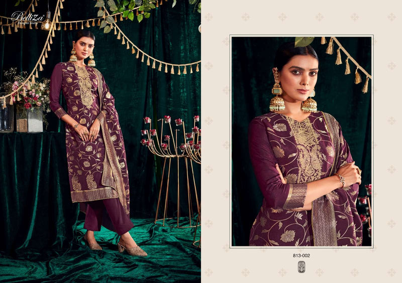 Belliza Designer Studio Rang Veda Dola Jaquard Heavy Embroidery Work Festiv Wear Salwar Suit
