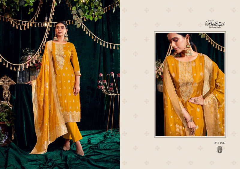 Belliza Designer Studio Rang Veda Dola Jaquard Heavy Embroidery Work Festiv Wear Salwar Suit
