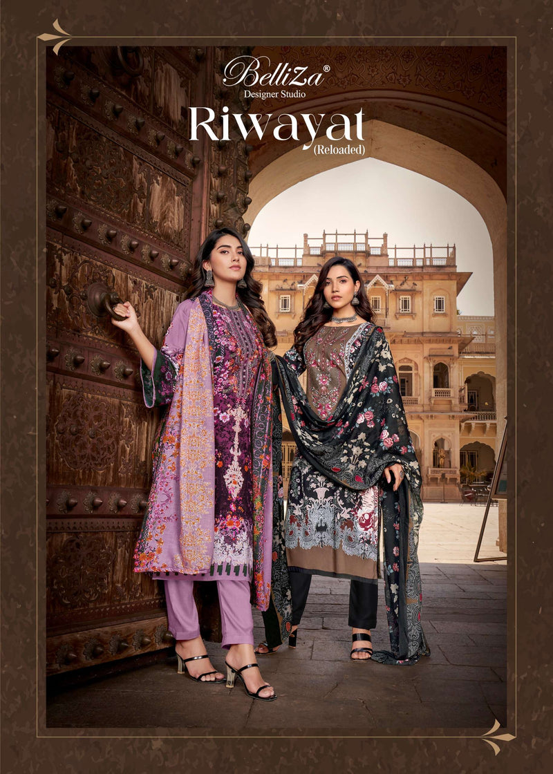 Belliza Designer Studio Riwayat Cotton Digital Print Casual Wear Stylish Salwar Suit