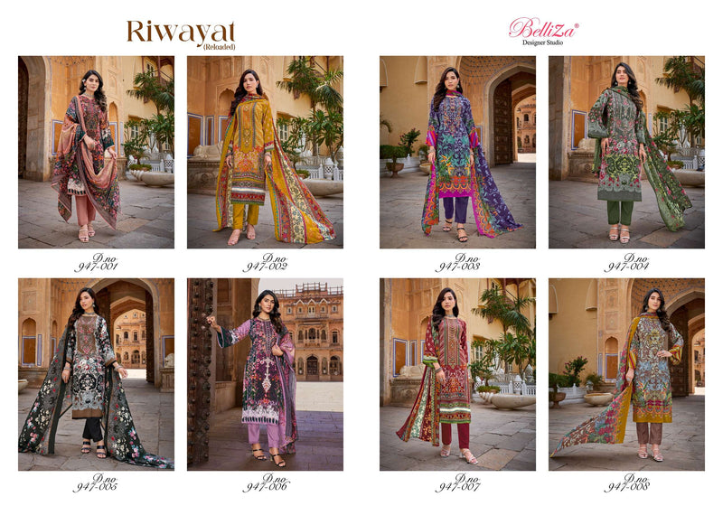 Belliza Designer Studio Riwayat Cotton Digital Print Casual Wear Stylish Salwar Suit
