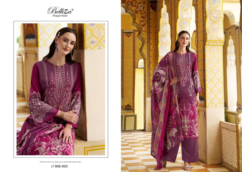 Belliza Designer Studio Riwayat Vol 3 Viscose Rayon Digital Print Fancy Salwar Suit