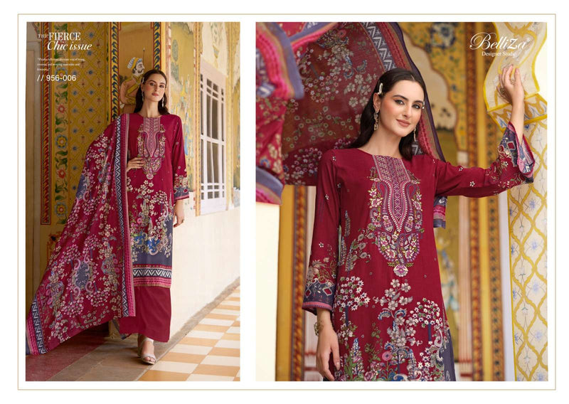 Belliza Designer Studio Riwayat Vol 3 Viscose Rayon Digital Print Fancy Salwar Suit