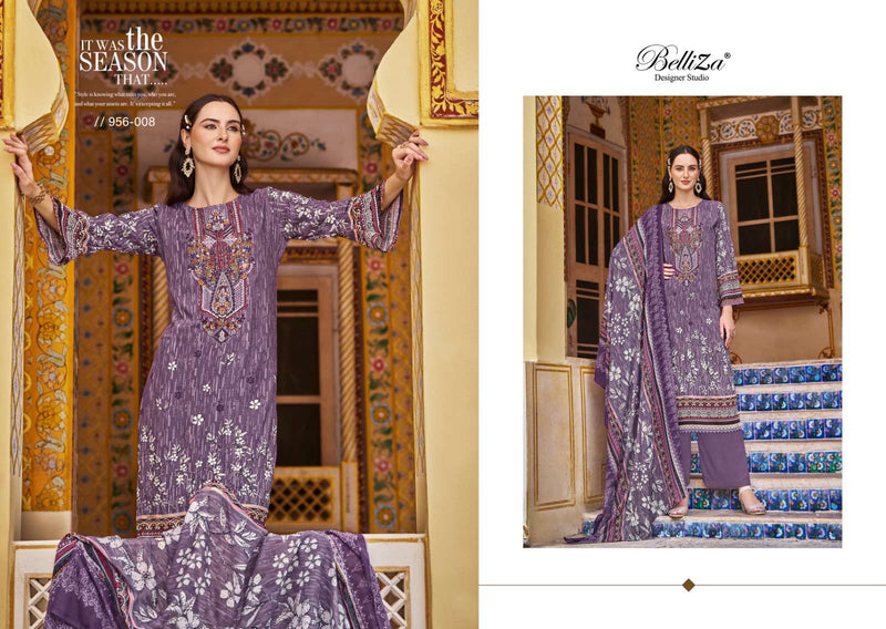 Belliza Designer Studio Riwayat Vol 3 Viscose Rayon Digital Print Fancy Salwar Suit