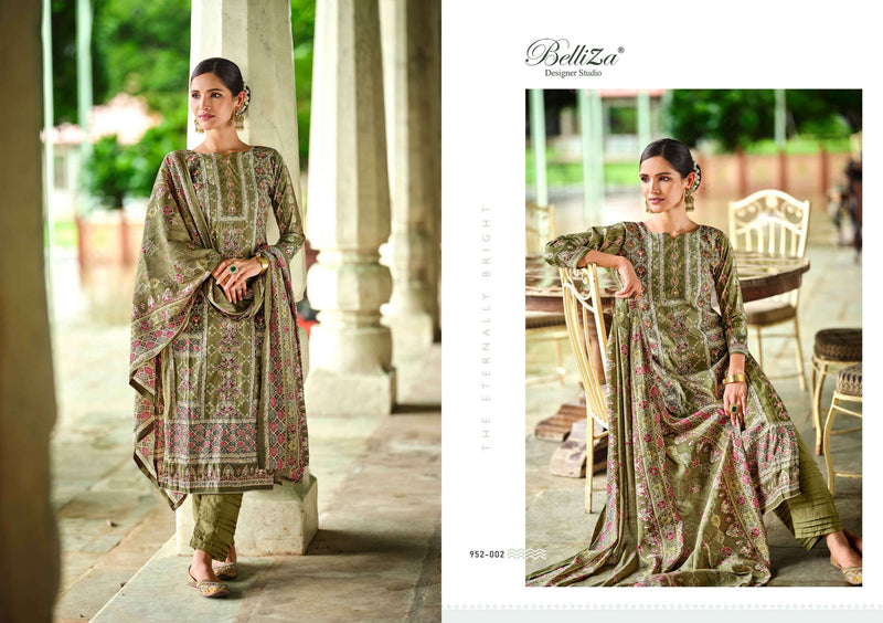 Belliza Designer Studio Shayoni  Viscose Muslin Digital Prints Fancy Salwar Suit