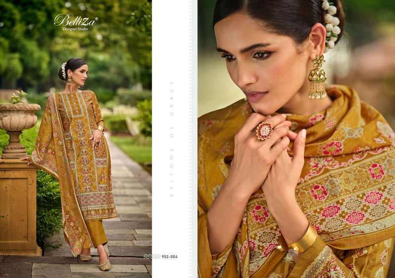 Belliza Designer Studio Shayoni  Viscose Muslin Digital Prints Fancy Salwar Suit