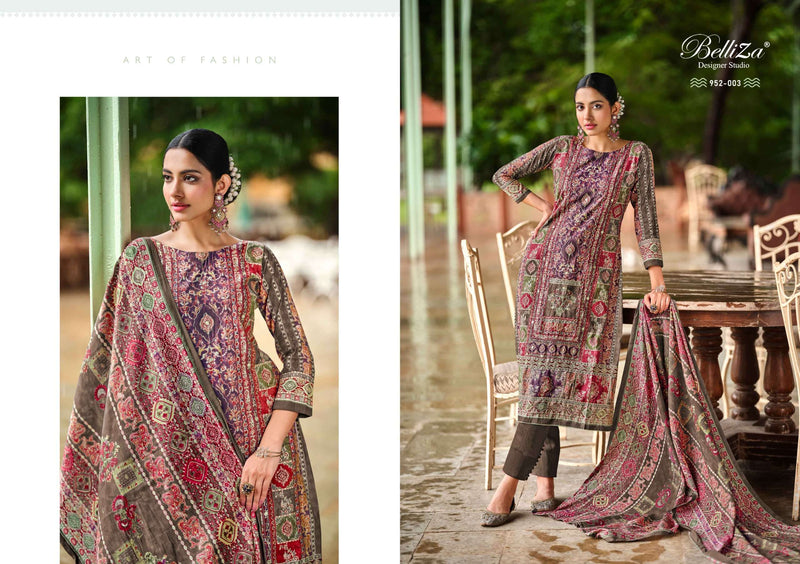 Belliza Designer Studio Shayoni  Viscose Muslin Digital Prints Fancy Salwar Suit