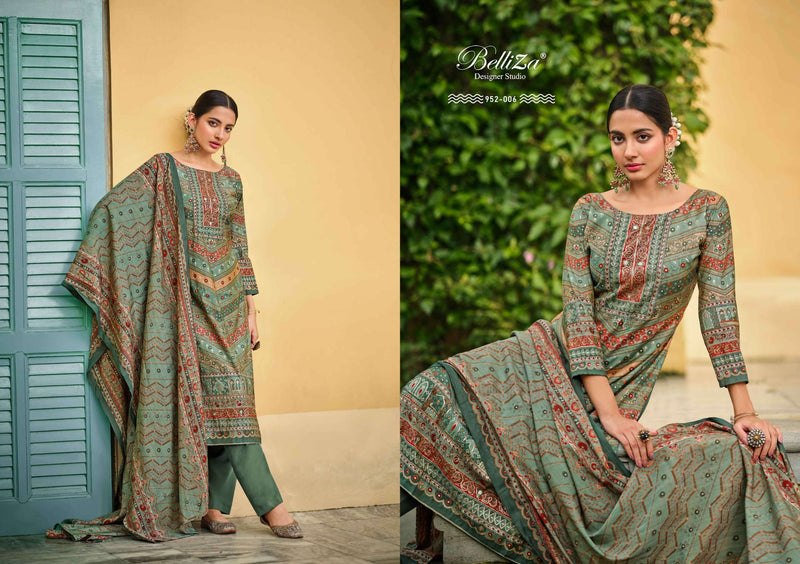 Belliza Designer Studio Shayoni  Viscose Muslin Digital Prints Fancy Salwar Suit
