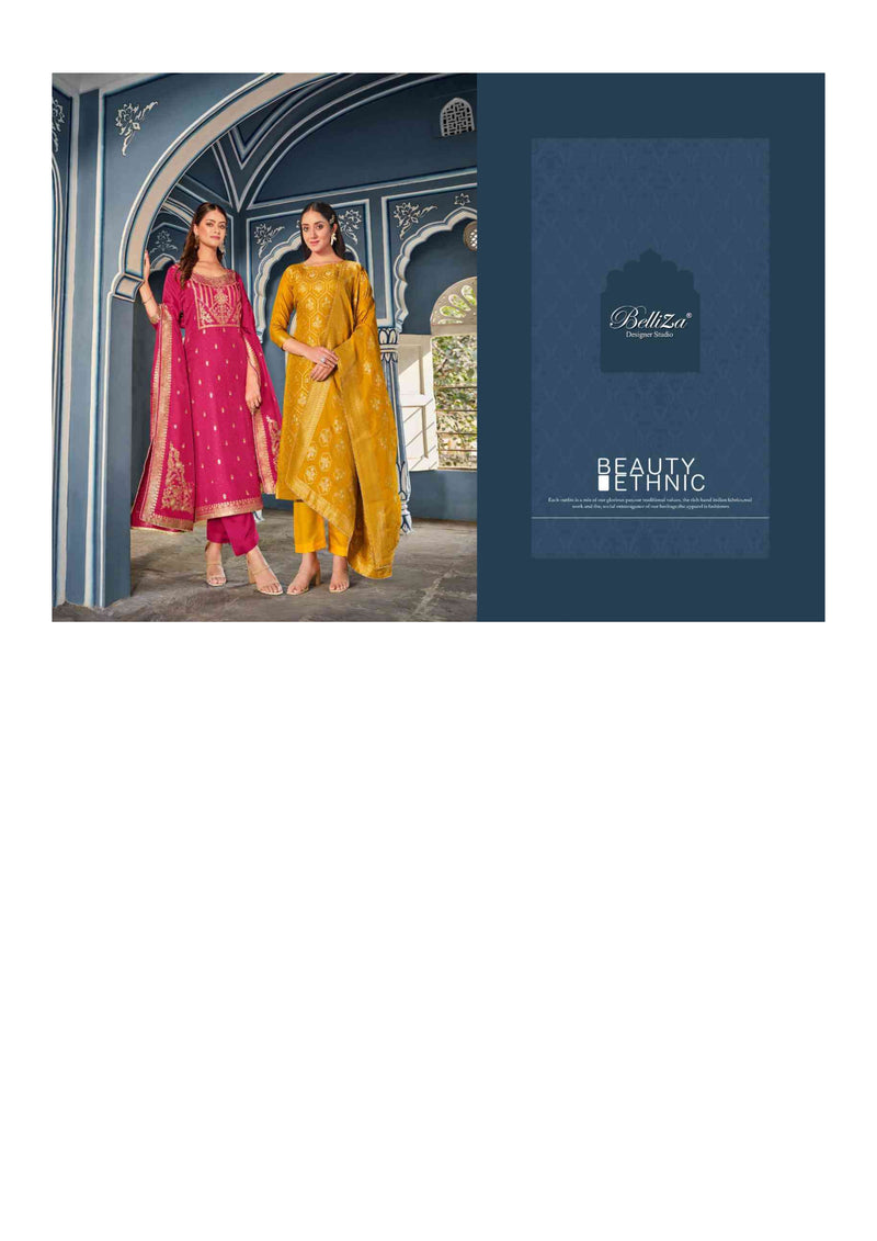 Belliza Designer Studio Ishana Dola Jacquard Designer Party Wear Salwar Kameez