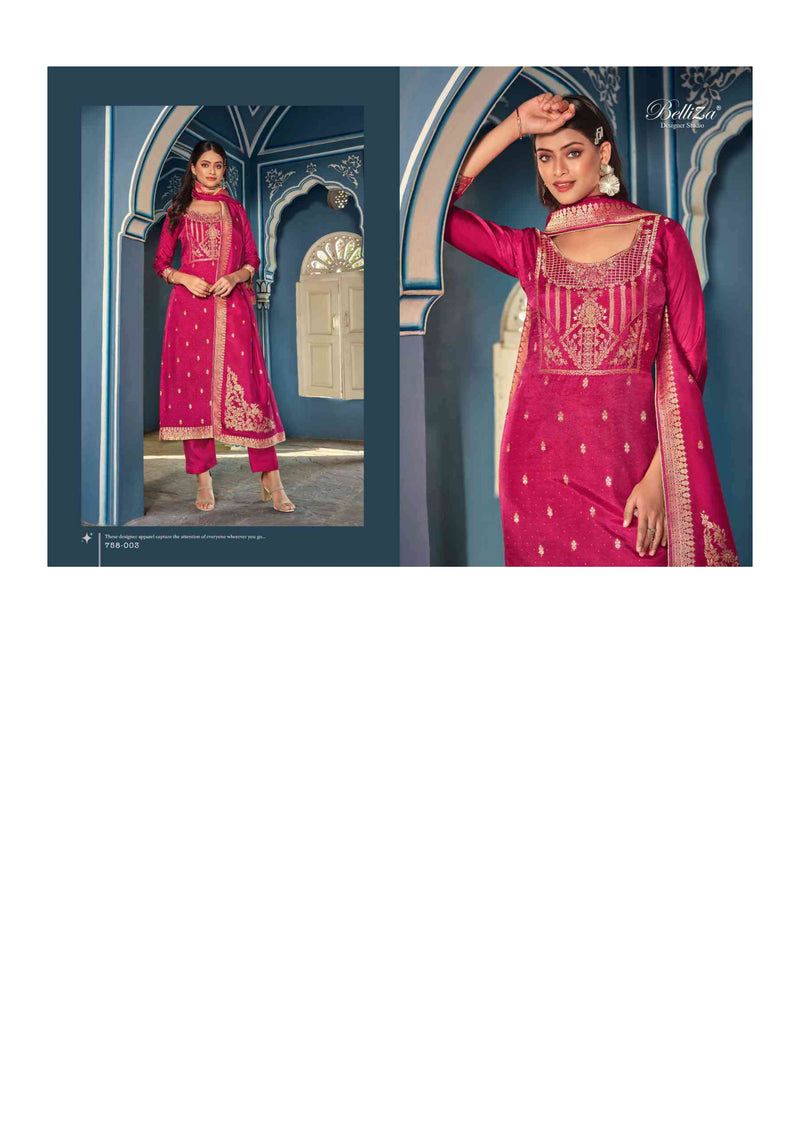 Belliza Designer Studio Ishana Dola Jacquard Designer Party Wear Salwar Kameez