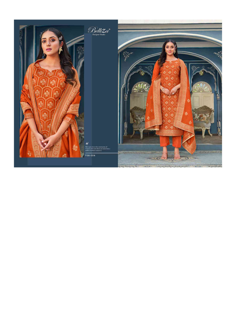 Belliza Designer Studio Ishana Dola Jacquard Designer Party Wear Salwar Kameez