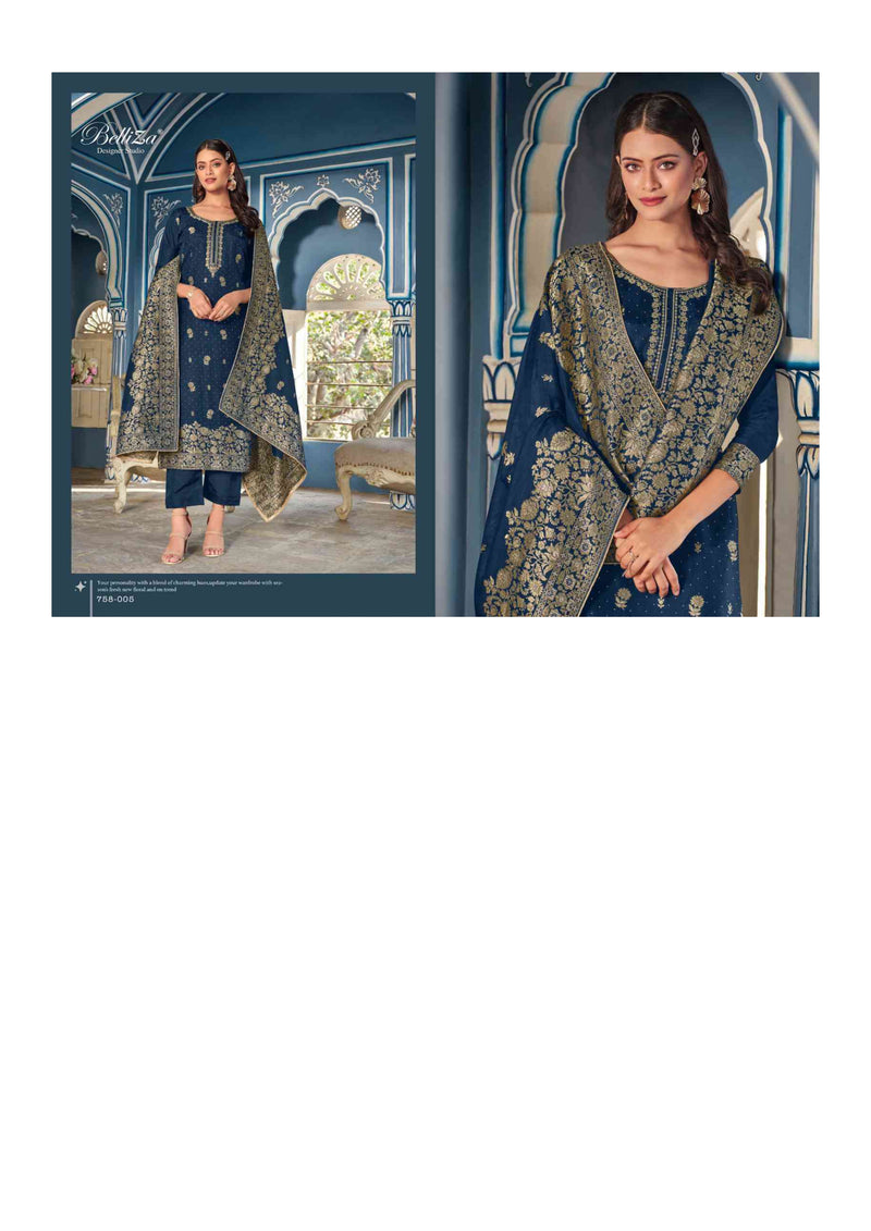 Belliza Designer Studio Ishana Dola Jacquard Designer Party Wear Salwar Kameez