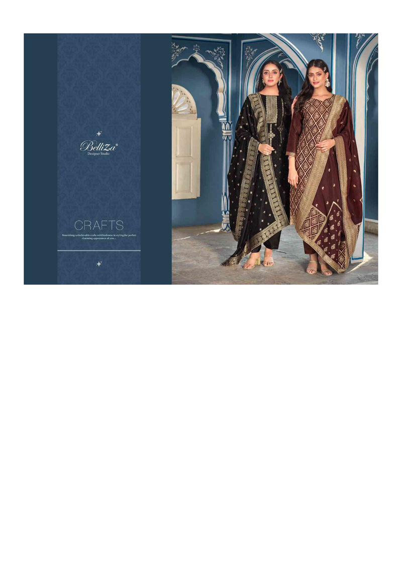 Belliza Designer Studio Ishana Dola Jacquard Designer Party Wear Salwar Kameez