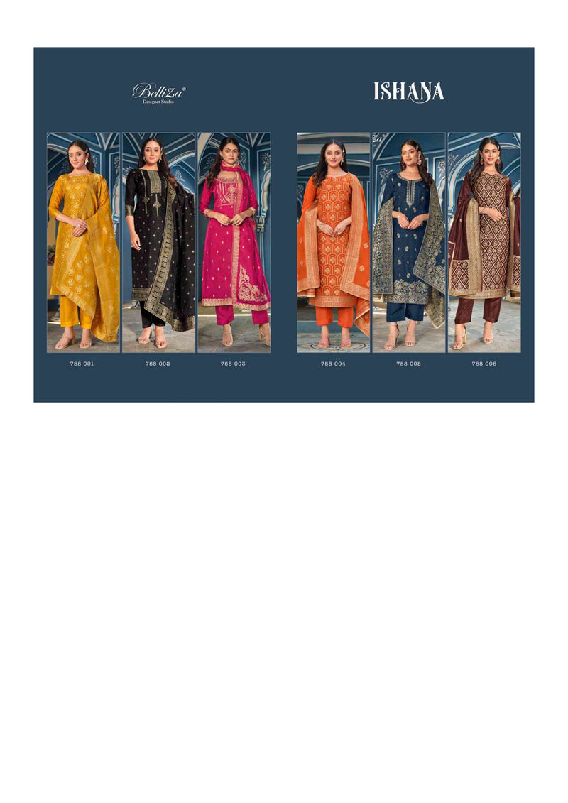 Belliza Designer Studio Ishana Dola Jacquard Designer Party Wear Salwar Kameez