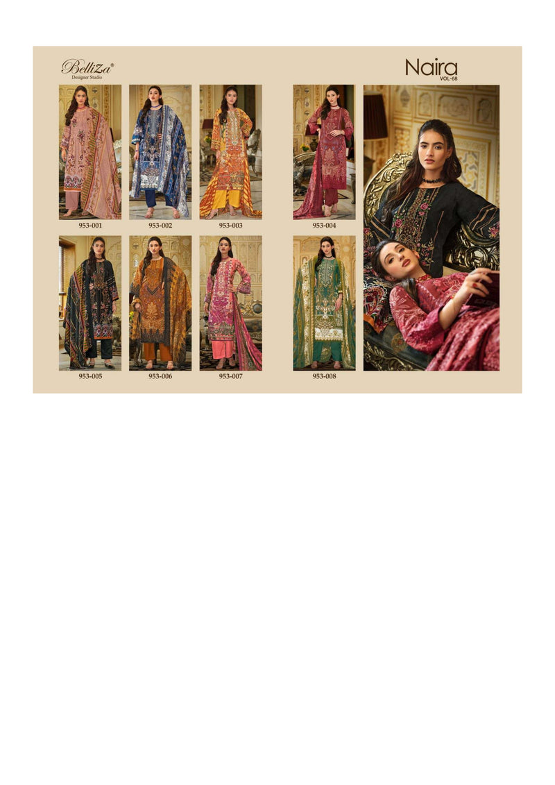 Belliza Designer Studio Naira Vol 68 Pure Cotton Digital Prints Fancy Salwar Suit