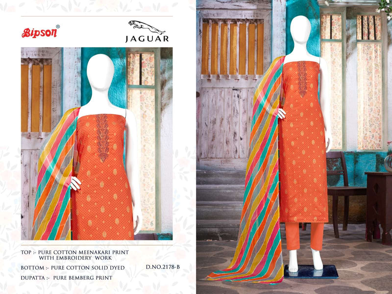 Bipson Jaguar 2177-2178 Meenakari Print Adorable Salwar Kameez