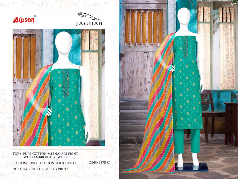 Bipson Jaguar 2177-2178 Meenakari Print Adorable Salwar Kameez