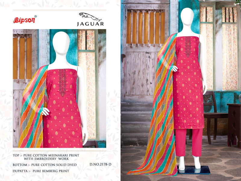 Bipson Jaguar 2177-2178 Meenakari Print Adorable Salwar Kameez