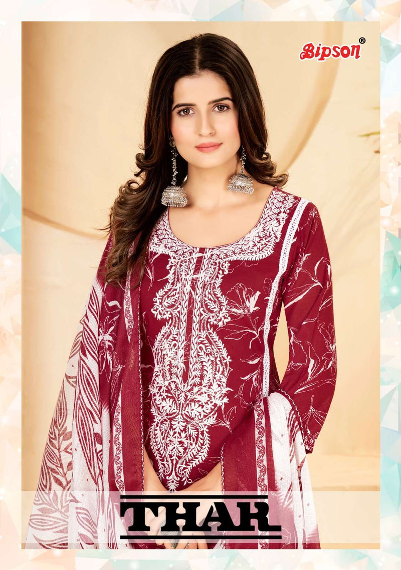 Bipson Thar 2207 Adorable Designer Thread Work Salwar Kameez Material