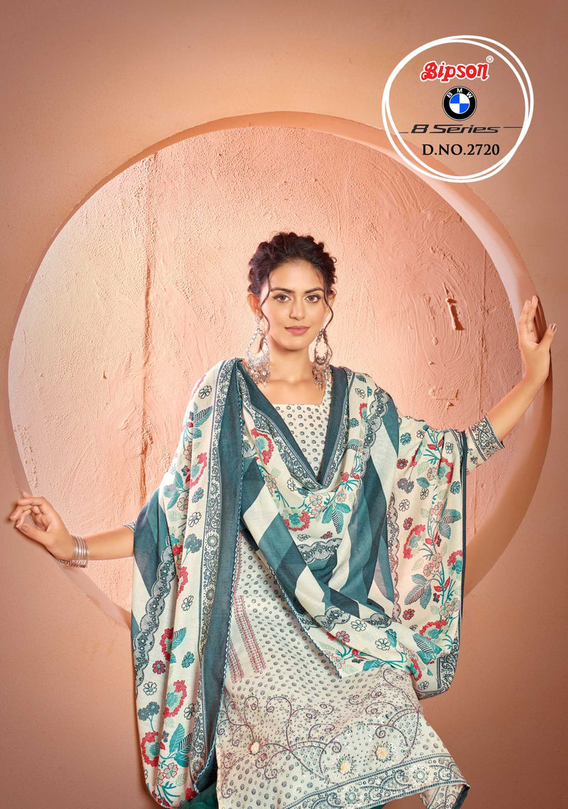 Bipson Fashion Bmw 8 Series 2720 Cotton Print Unstitched Salwar Suit