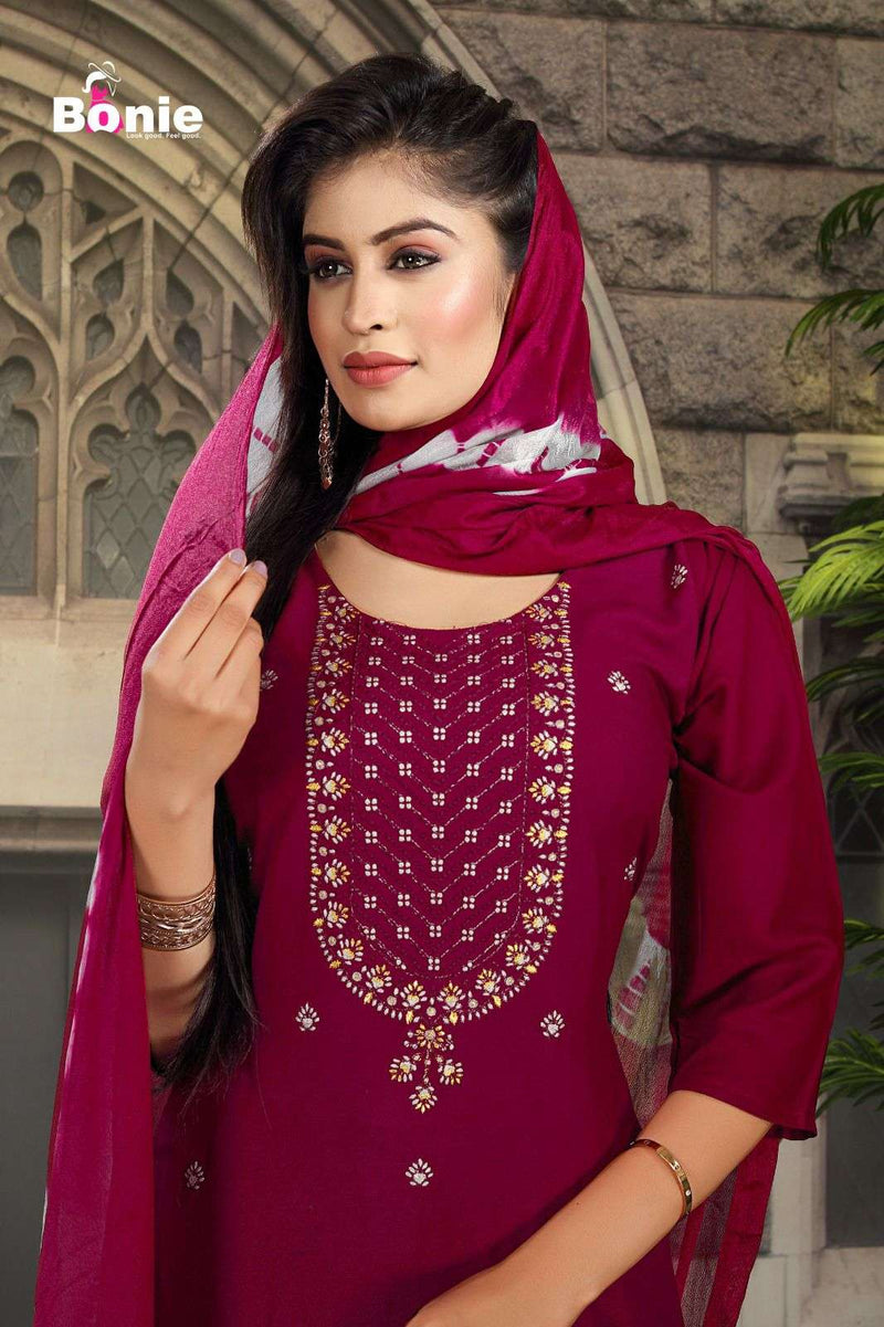 Bonie Mitali 2 Heavy Rayon Fabric Readymade Suit Catalog