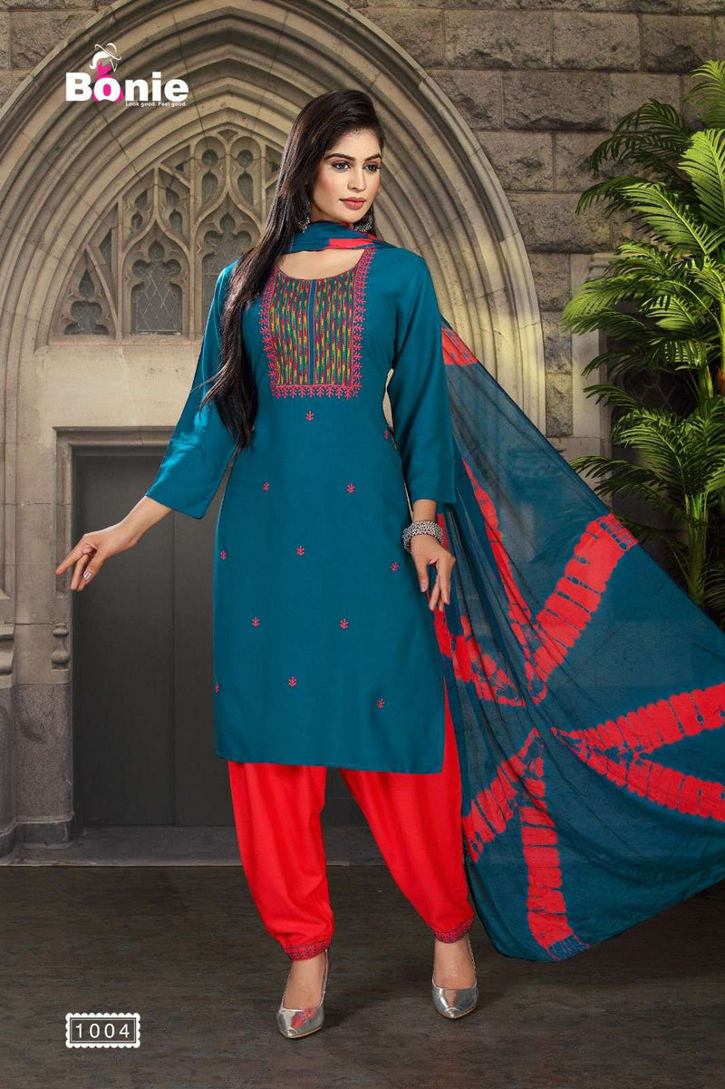 Bonie Mitali 2 Heavy Rayon Fabric Readymade Suit Catalog