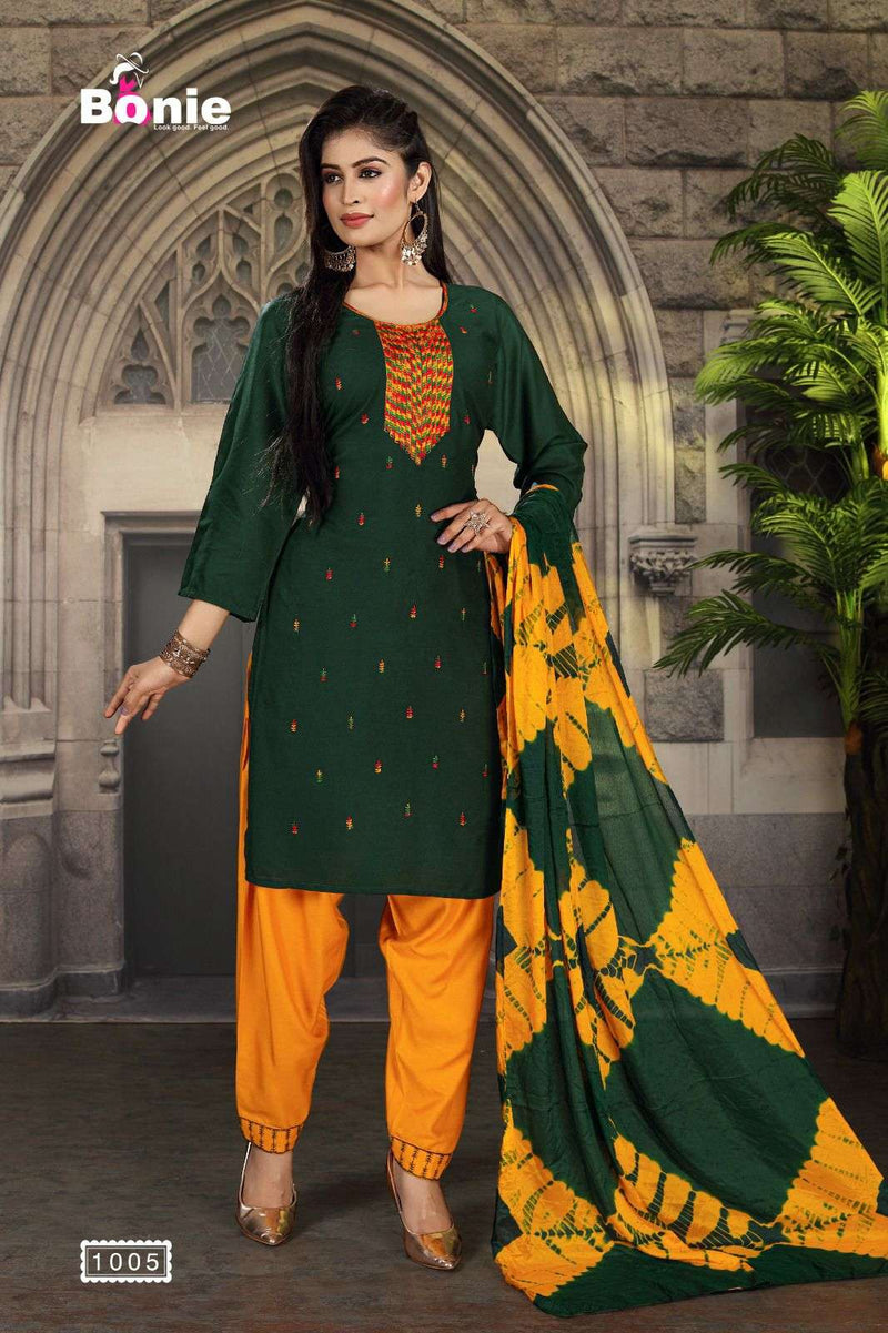 Bonie Mitali 2 Heavy Rayon Fabric Readymade Suit Catalog