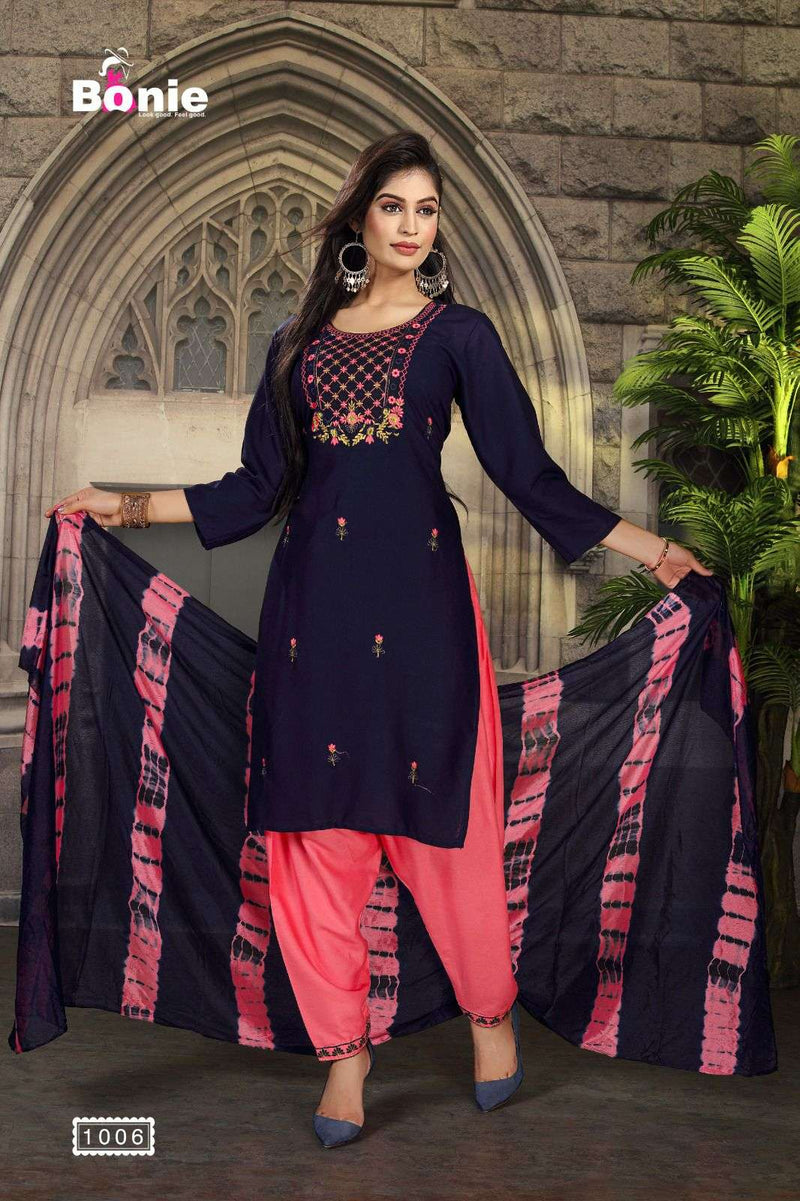 Bonie Mitali 2 Heavy Rayon Fabric Readymade Suit Catalog