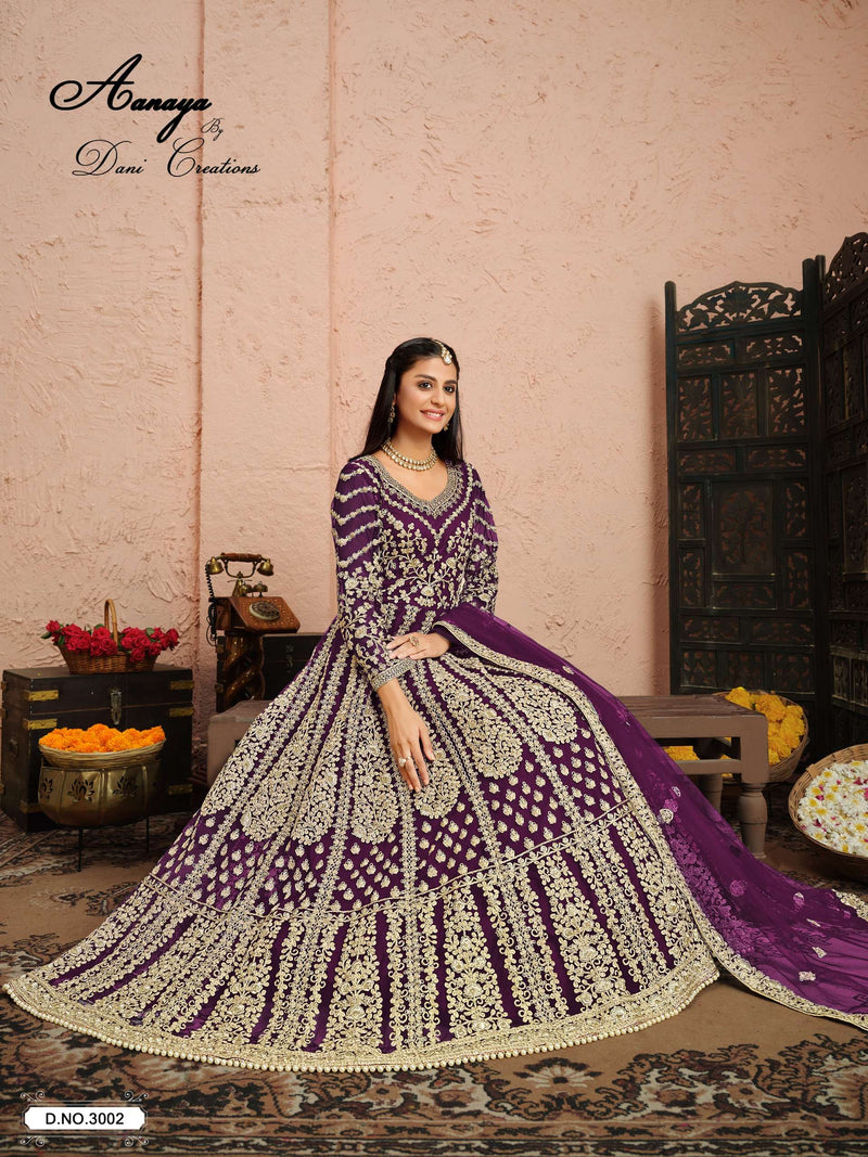Dani Creation Aanaya 3000 Series Net Heavy Designer Party Wear Collection