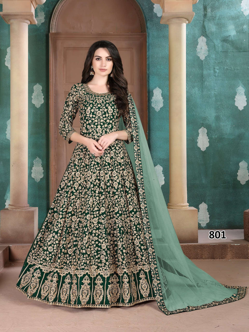 Dani Creation Anaya 800 Series Fox Geoergette Heavy Designer Wedding Wear Dress Collection