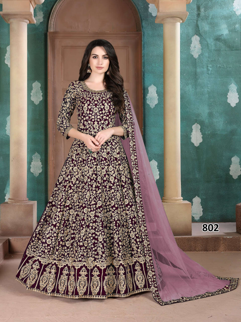 Dani Creation Anaya 800 Series Fox Geoergette Heavy Designer Wedding Wear Dress Collection