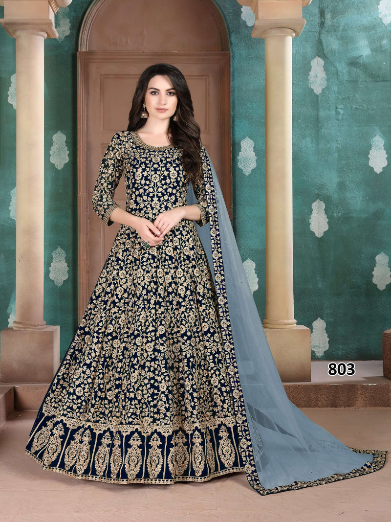 Dani Creation Anaya 800 Series Fox Geoergette Heavy Designer Wedding Wear Dress Collection