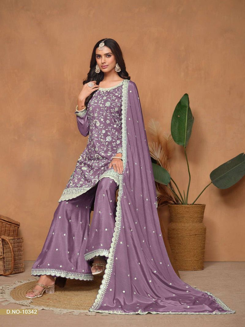 Dani Creation Anjubaa Vol 34 Chinon Heavy Designer Wedding Wear Suit Collection