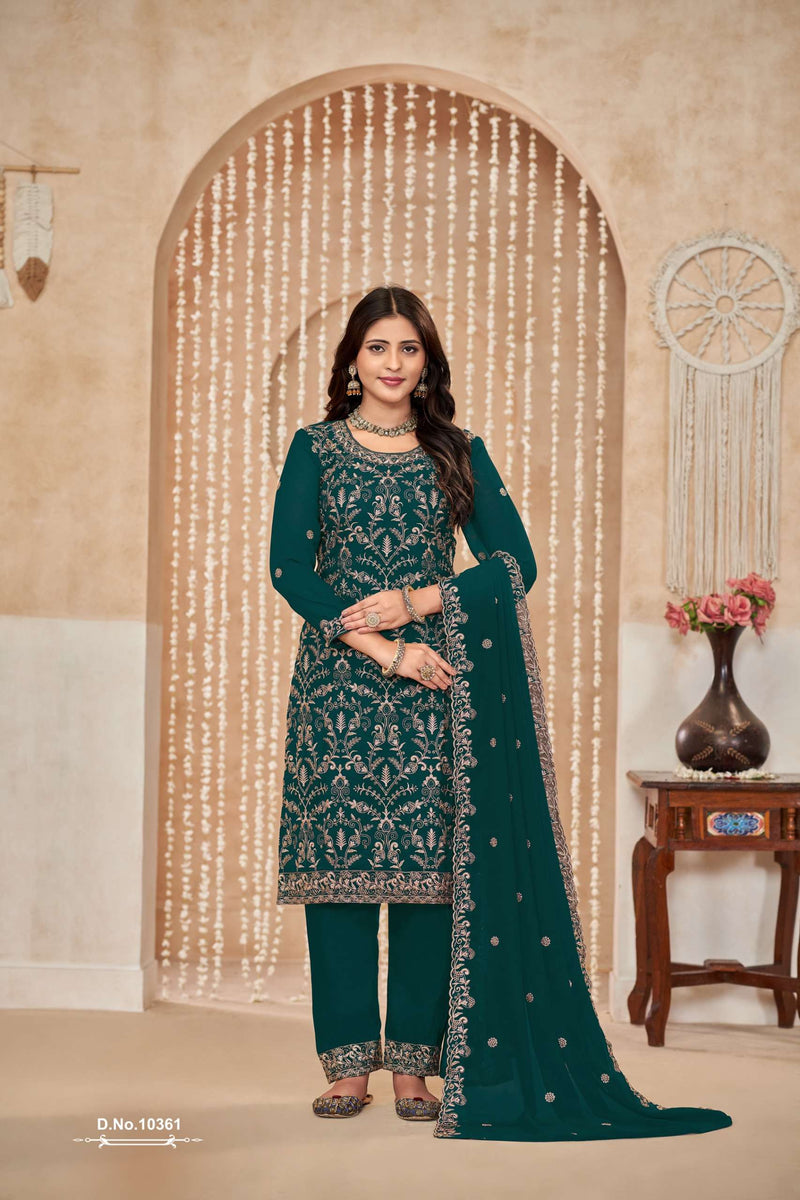 Dani Creation Anjubaa Vol 36 Fox Georgette Designer Party Wear Suit
