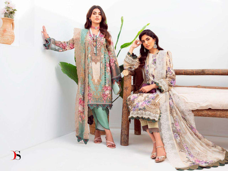 Deepsy Suit Jade Needle Wonder 23 Vol 2 Embroidered Patches Work Pakistani Salwar Kameez