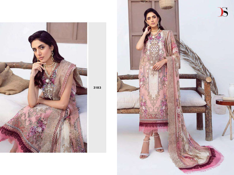 Deepsy Suit Jade Needle Wonder 23 Vol 2 Embroidered Patches Work Pakistani Salwar Kameez