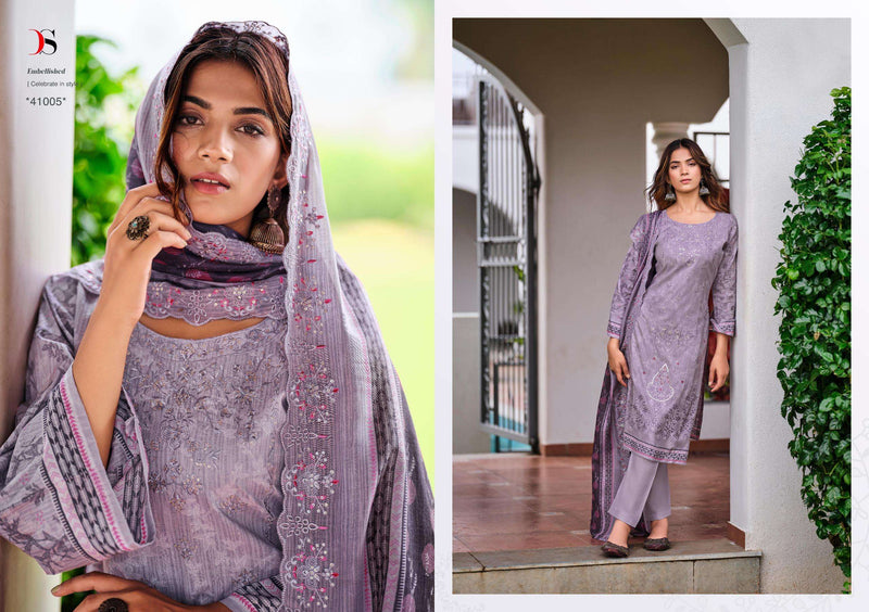 Deepsy Suits Bin Saeed Vol 11  Cotton With Heavy Self Embroidery Heavy Designer Salwar Suit