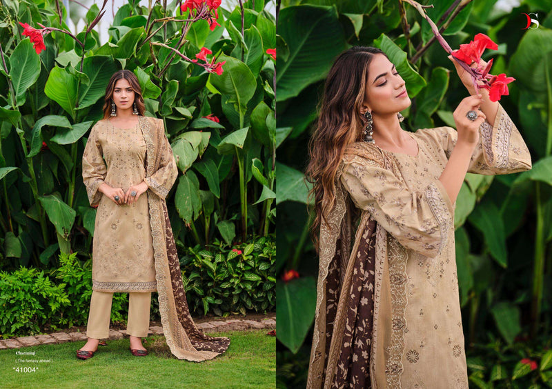 Deepsy Suits Bin Saeed Vol 11  Cotton With Heavy Self Embroidery Heavy Designer Salwar Suit