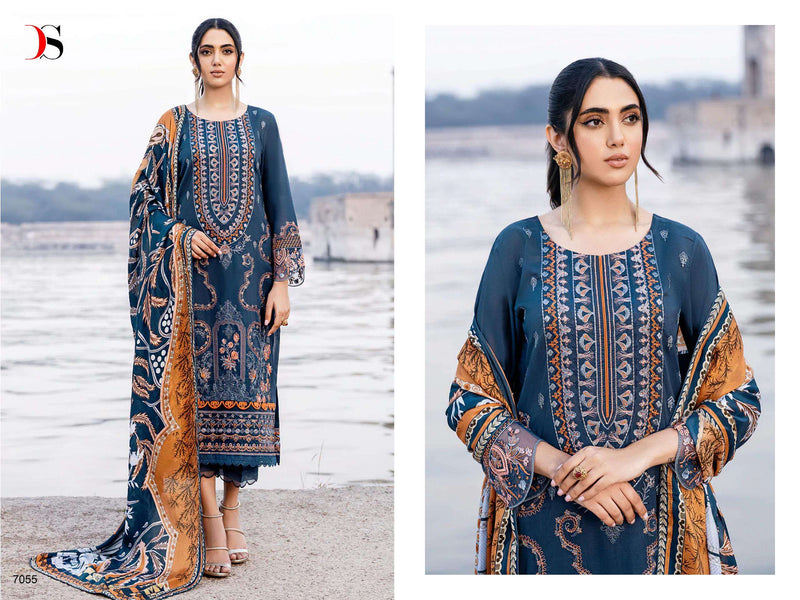 Deepsy Suits Cheveron 24 Cotton Self Embroidery Designer Salwar Suit