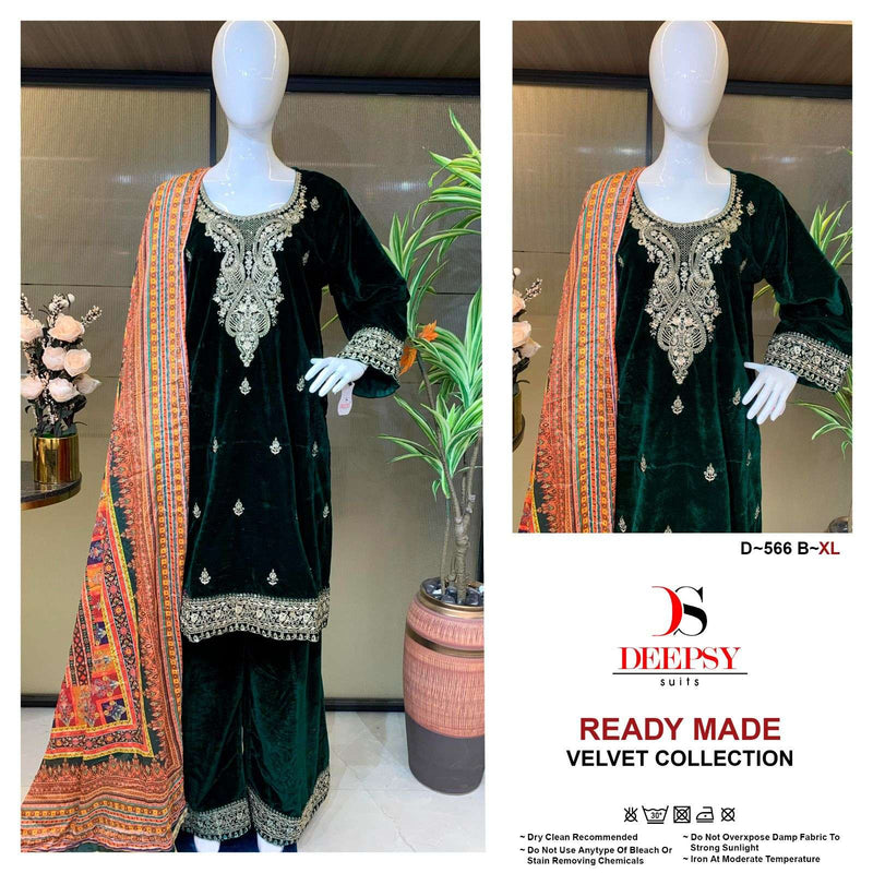 Deepsy Suits D 566 Velvet Party Wear Pret Suit