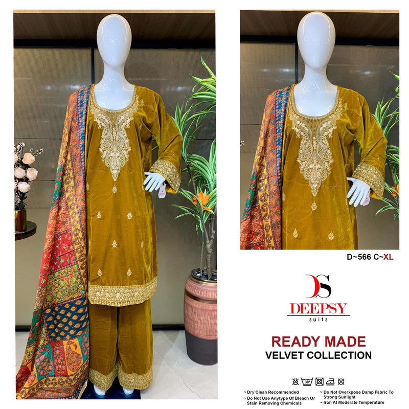 Deepsy Suits D 566 Velvet Party Wear Pret Suit