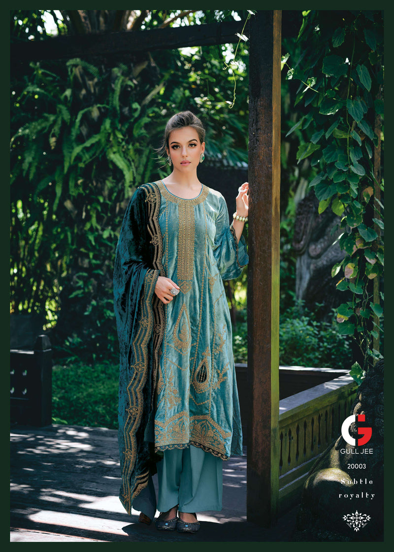 Deepsy Suits Gul Nasreen Viscose Velvet Heavy Embroidery Designer Suit