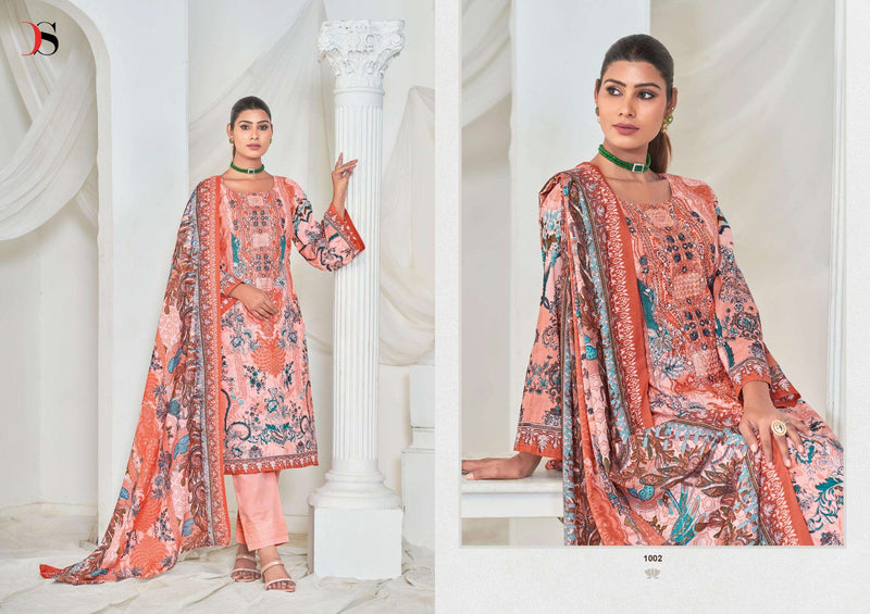 Deepsy Suits Gulnoor Cotton Print Self Embroidery Salwar Kameez
